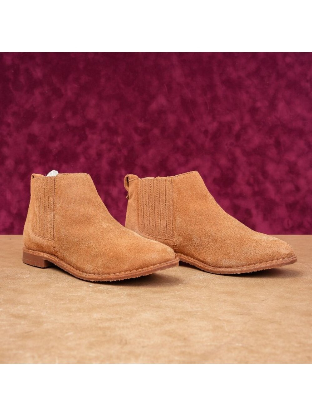 Seychelles Boho Ankle Boots Womens 8 Brown Suede Festival Slip On Low Heel